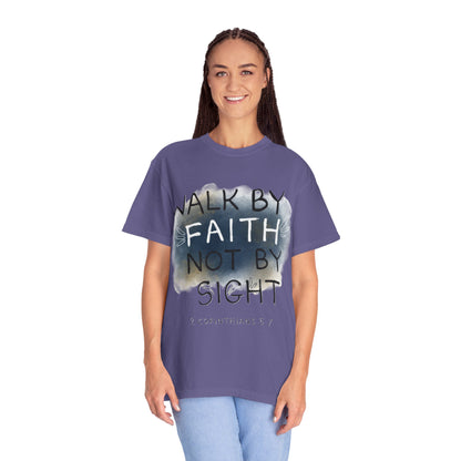 2 Corinthians 5:7 Walk in Faith Unisex T-Shirt