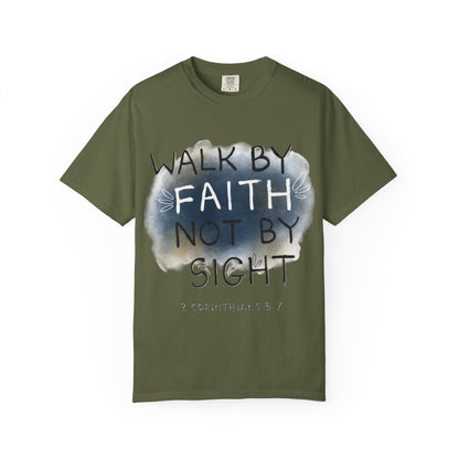 2 Corinthians 5:7 Walk in Faith Unisex T-Shirt