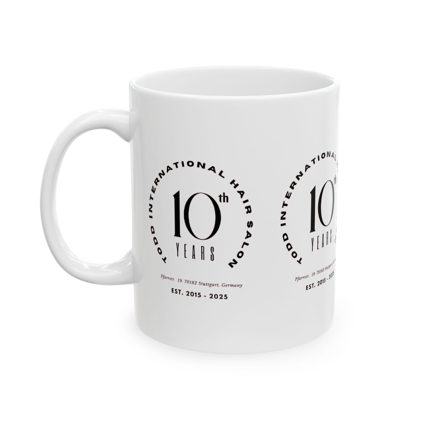 10th Anniversary Ceramic Mug - Celebrate a Decade of Excellence
