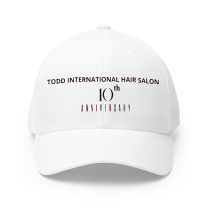 Custom Embroidered Anniversary Cap - Todd International Hair Salon 10th Anniversary