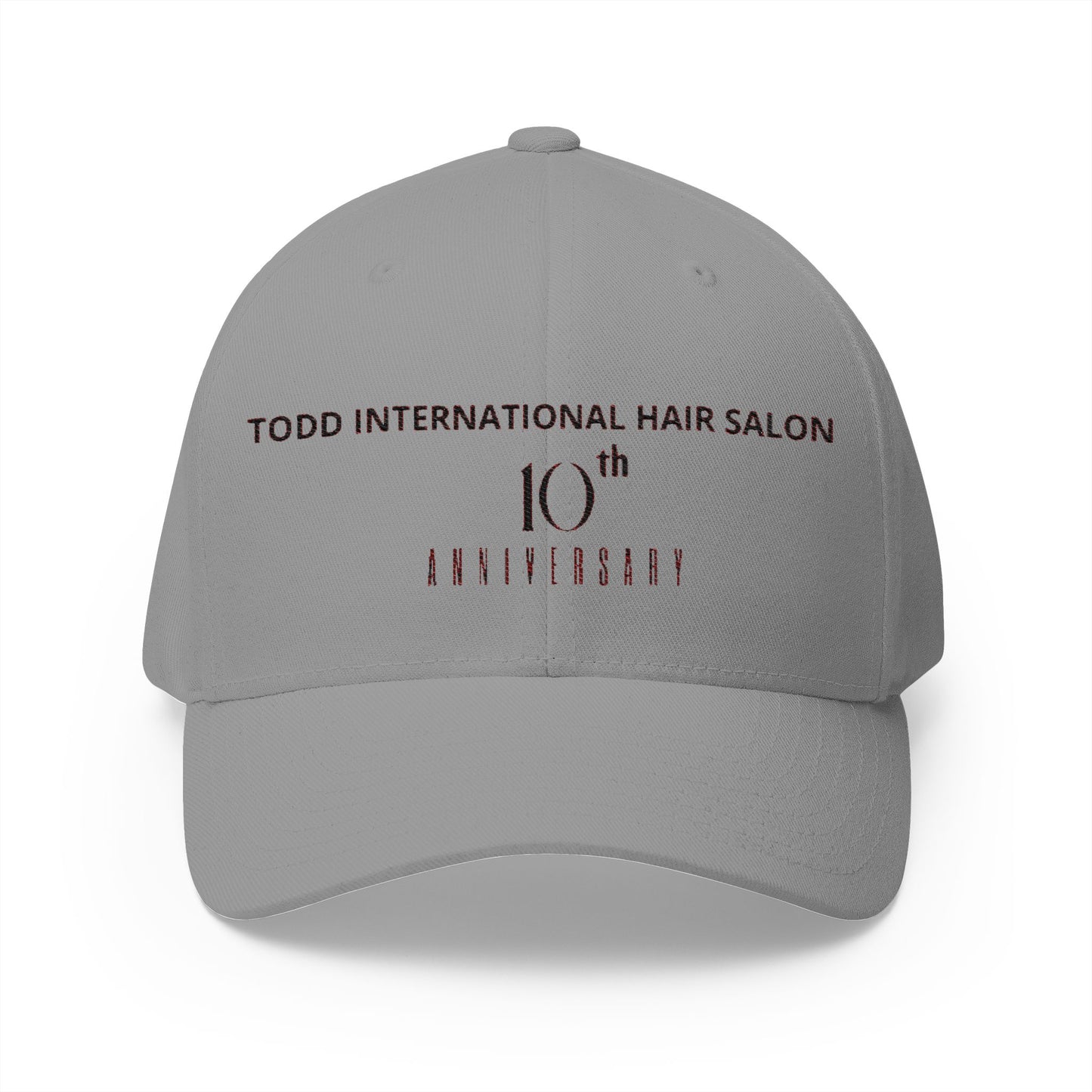 Custom Embroidered Anniversary Cap - Todd International Hair Salon 10th Anniversary
