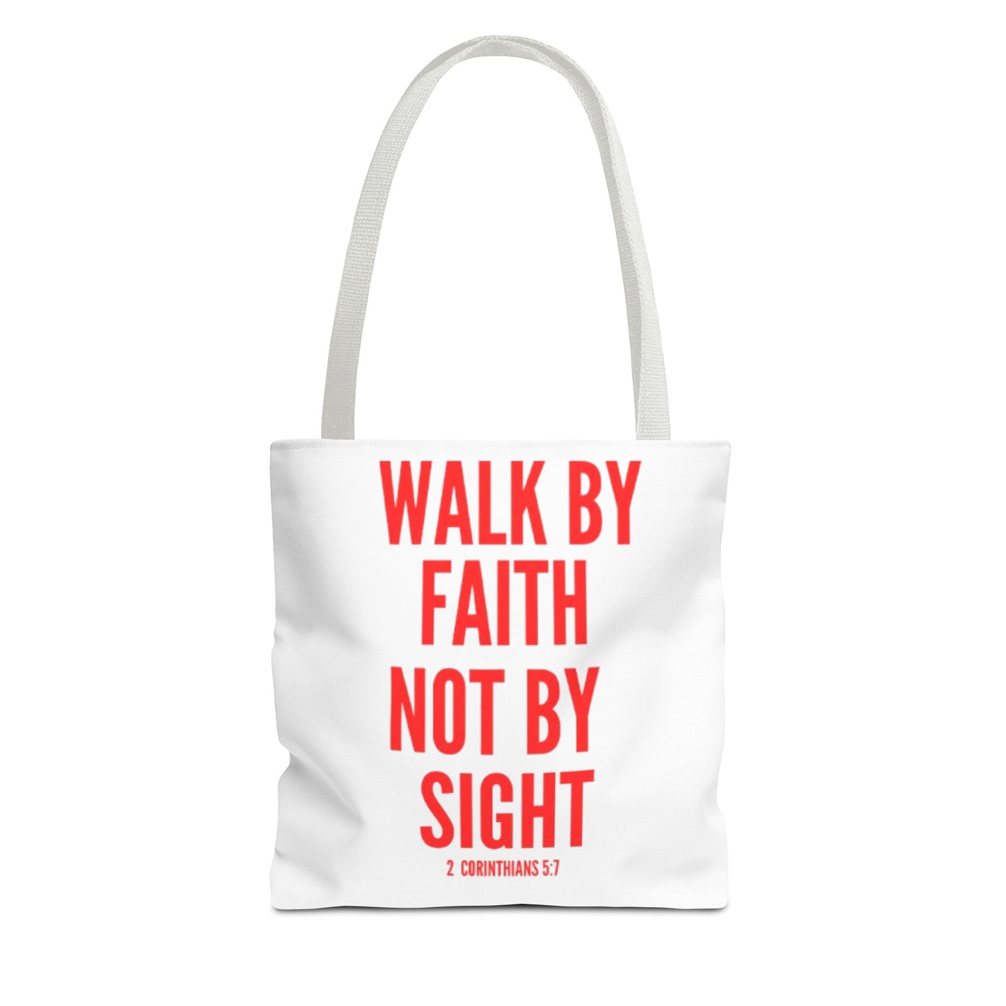 Celebratory Tote Bag - Walk by Faith Not By Sight