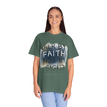 2 Corinthians 5:7 Walk in Faith Unisex T-Shirt